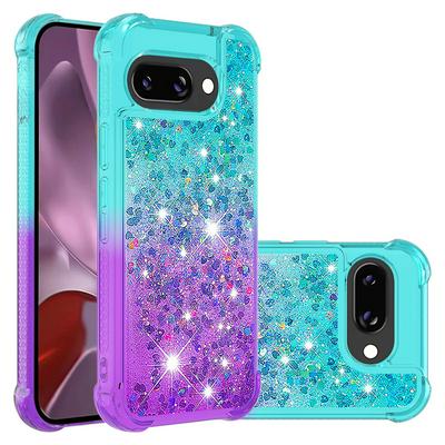 For Google Pixel 9A YB Quicksand Series Liquid Case Gradient Quicksand Soft TPU Protective Shockproof Luxury Cover