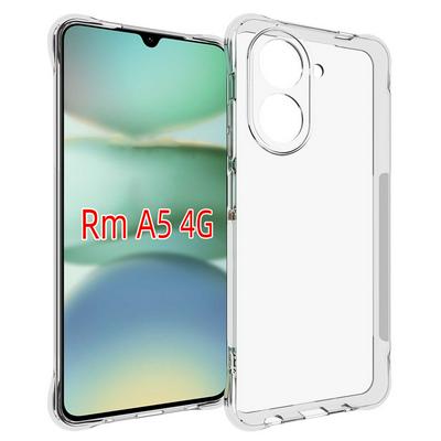 Xiaomi Redmi A5 4G Anti-Fingerprint Non-Slip Waterproof Four Corners Shockproof Transparent Soft TPU Back Cover Protective Case