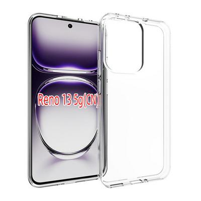 For Oppo Reno 13 5G TPU Transparent Shockproof Scratch Resistant Soft TPU Back Cover Case