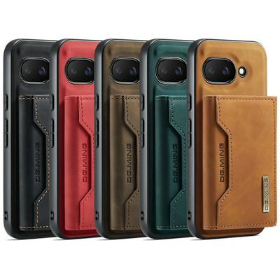 DG.MING M2 Series Detachable 2-in-1 Wallet Kickstand Design Leather Coated Hybrid Case for Google Pixel 9A