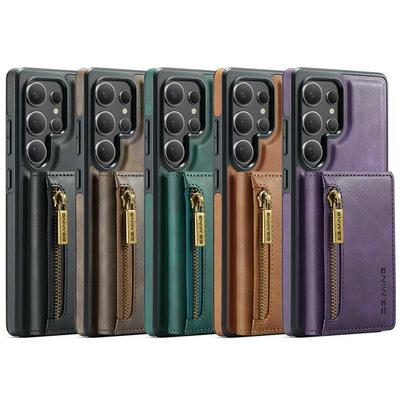 DG.MING M5 Series For Samsung Galaxy S25 Ultra Case Detachable Magnetic Leather Phone Protector with Card Slots