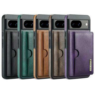 DG.MING M6 Series For Google Pixel 8 Case Magnetic Wallet PU + PC + TPU Phone Cover