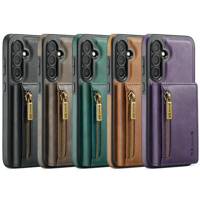 DG.MING M5 Series For Samsung Galaxy S25 Plus Case Detachable Magnetic Leather Phone Protector with Card Slots