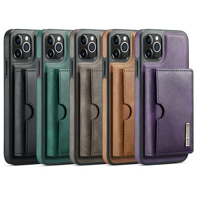 DG.MING M6 Series For iPhone 11 Pro Max Case Magnetic Wallet PU + PC + TPU Phone Cover