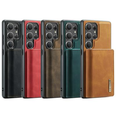 DG.MING M1 Series Drop-proof Kickstand Design Cover with Detachable Magnetic Wallet for Samusung Galaxy S25 Ultra