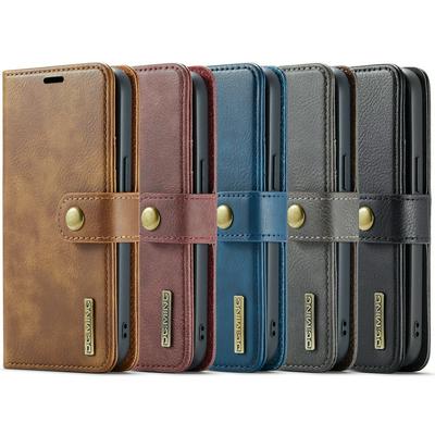 DG.MING Wallet Split Leather Cover Detachable 2-in-1 PC Back Case for iPhone 16E