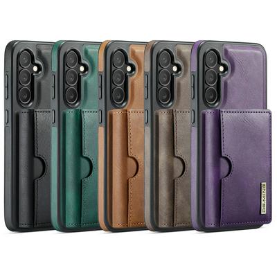 DG.MING M6 Series For Samsung Galaxy S24 Plus Case Magnetic Wallet PU + PC + TPU Phone Cover
