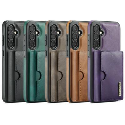 DG.MING M6 Series For Samsung Galaxy S25 Plus Case Magnetic Wallet PU + PC + TPU Phone Cover