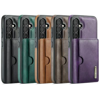 DG.MING M6 Series For Samsung Galaxy S25 Case Magnetic Wallet PU + PC + TPU Phone Cover