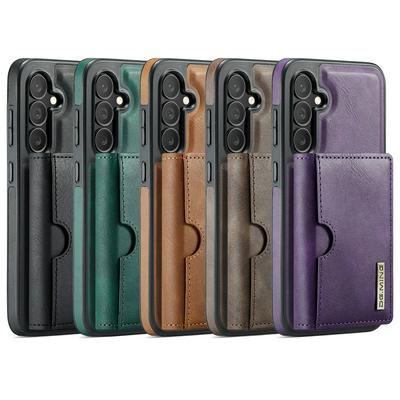 DG.MING M6 Series For Samsung Galaxy S24 Case Magnetic Wallet PU + PC + TPU Phone Cover