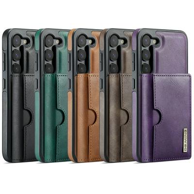 DG.MING M6 Series For Samsung Galaxy S23 Case Magnetic Wallet PU + PC + TPU Phone Cover