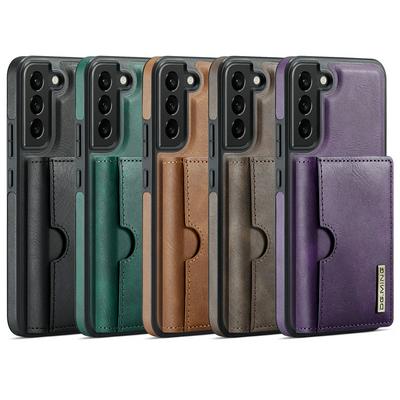 DG.MING M6 Series For Samsung Galaxy S22 Plus Case Magnetic Wallet PU + PC + TPU Phone Cover