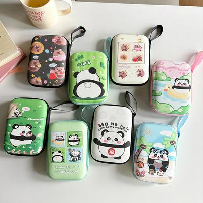9.5x13.5cm Cute Cartoon Lanyard Strap Storage Bag For Mobile Phone USB Charger Cable Power Bank Case Hard Drive Earphone Pouch Accessories