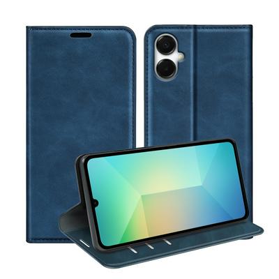 For Samsung Galaxy A06 5G Skin Feel Magnetic Attraction Flip Leather Wallet Case with Card Slot and Stand