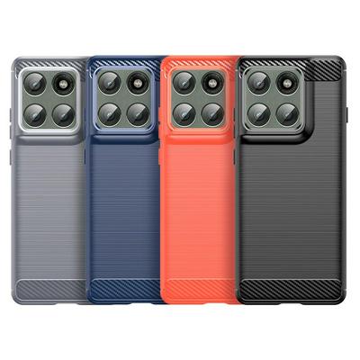 For Motorola Edge 60 Pro Carbon Fiber Drawing Series Scratch Resistant Shock Absorption Soft TPU Back Cover Case