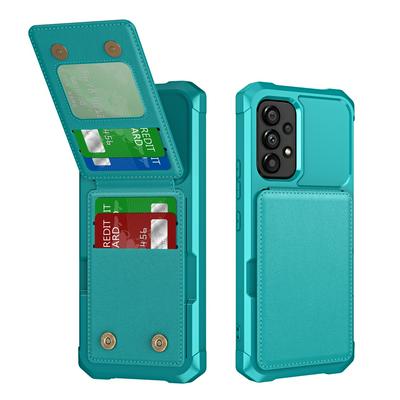 ZM11 For Samsung Galaxy A23 Case Card Slot Kickstand PU+TPU Phone Cover