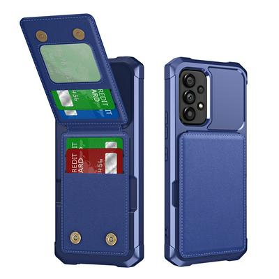 ZM11 For Samsung Galaxy A52 Case Card Slot Kickstand PU+TPU Phone Cover