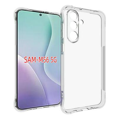 Samsung Galaxy M56 Anti-Fingerprint Non-Slip Waterproof Four Corners Shockproof Transparent Soft TPU Back Cover Protective Case