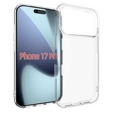 For iPhone 17 Pro Transparent Shockproof Scratch Resistant Soft TPU Back Cover Case