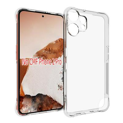 Nothing CMF Phone 2 Pro Anti-Fingerprint Non-Slip Waterproof Four Corners Shockproof Transparent Soft TPU Back Cover Protective Case