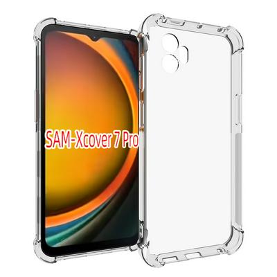 Samsung Xcover 7 Pro Anti-Fingerprint Non-Slip Waterproof Four Corners Shockproof Transparent Soft TPU Back Cover Protective Case