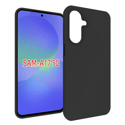 For Samsung Galaxy A17 Black Matte Shockproof Durable Soft TPU Back Cover Phone Case 