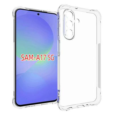 Samsung Galaxy A17 Anti-Fingerprint Non-Slip Waterproof Four Corners Shockproof Transparent Soft TPU Back Cover Protective Case