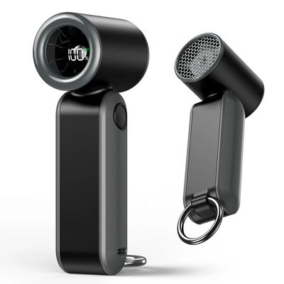 High-speed Handheld Fan Foldable Fan Hanging Neck Large Wind Power Shell Portable Digital Display