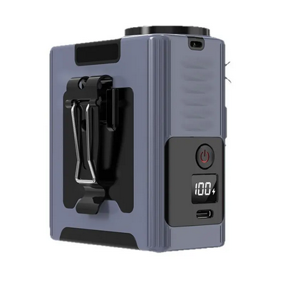 Waist-hanging Fan USB Charging Long Battery Life Smart Mobile Power LED Light Small Fan