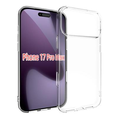 For iPhone 17 Pro Max Transparent Shockproof Scratch Resistant Soft TPU Back Cover Case