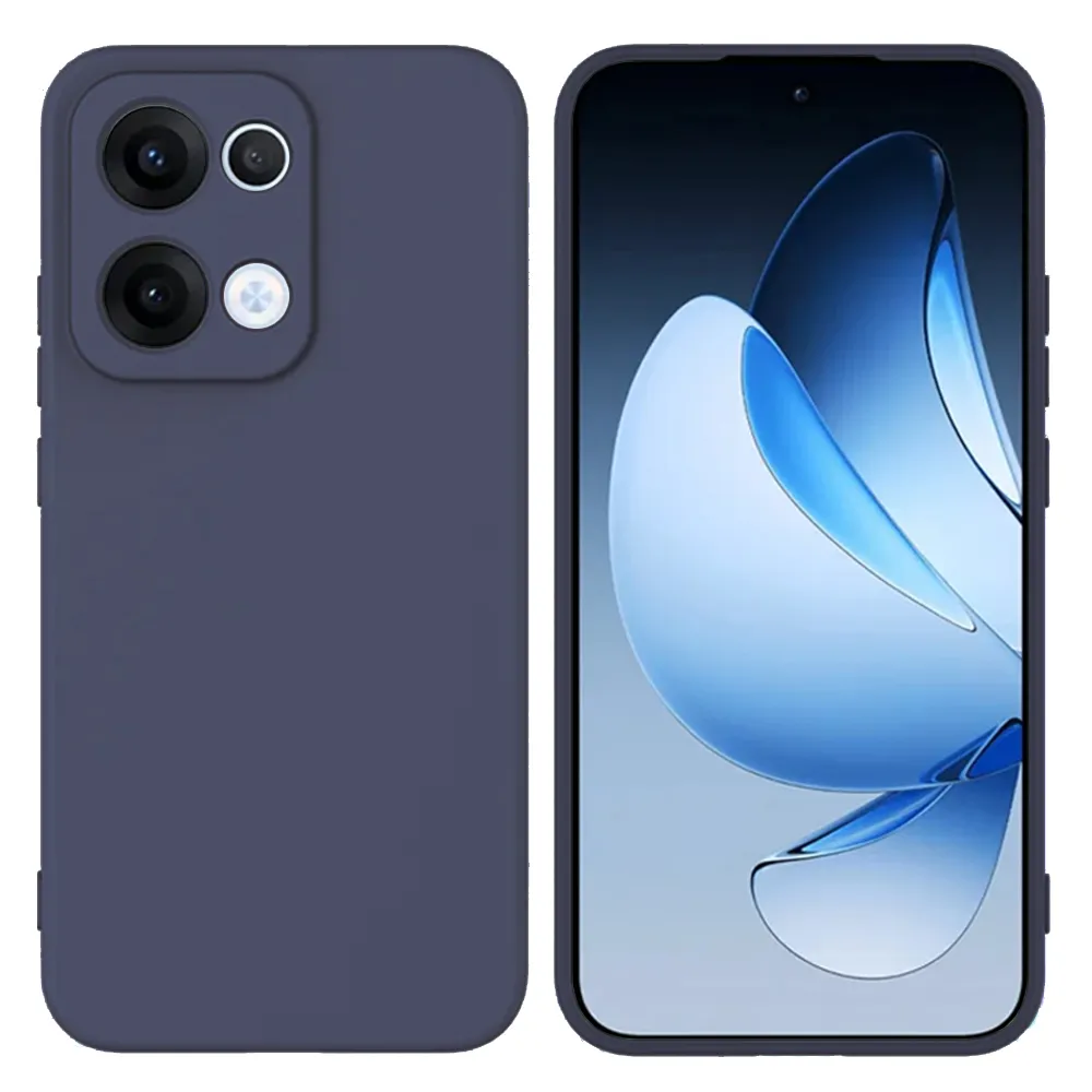 For Oppo Reno 13 Case Drop Proof Liquid Silicone Soft Lining Back Phone Cover