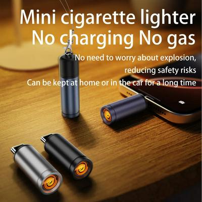 Suitable for Portable Blowing Mini Cigarette Lighter TYPE-C Battery-free Lighter Wireless Silent Spare Lighter