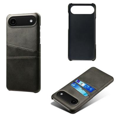 For iPhone 17 Air Extra Thinness Premium Cowhide Leather Vintage Shockproof Hard PC Back Cover Case