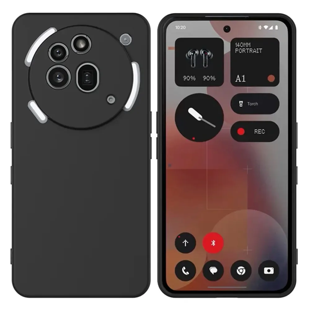 For Nothing Phone 3a Pro Case Drop Proof Liquid Silicone Soft Lining Back Phone Cover