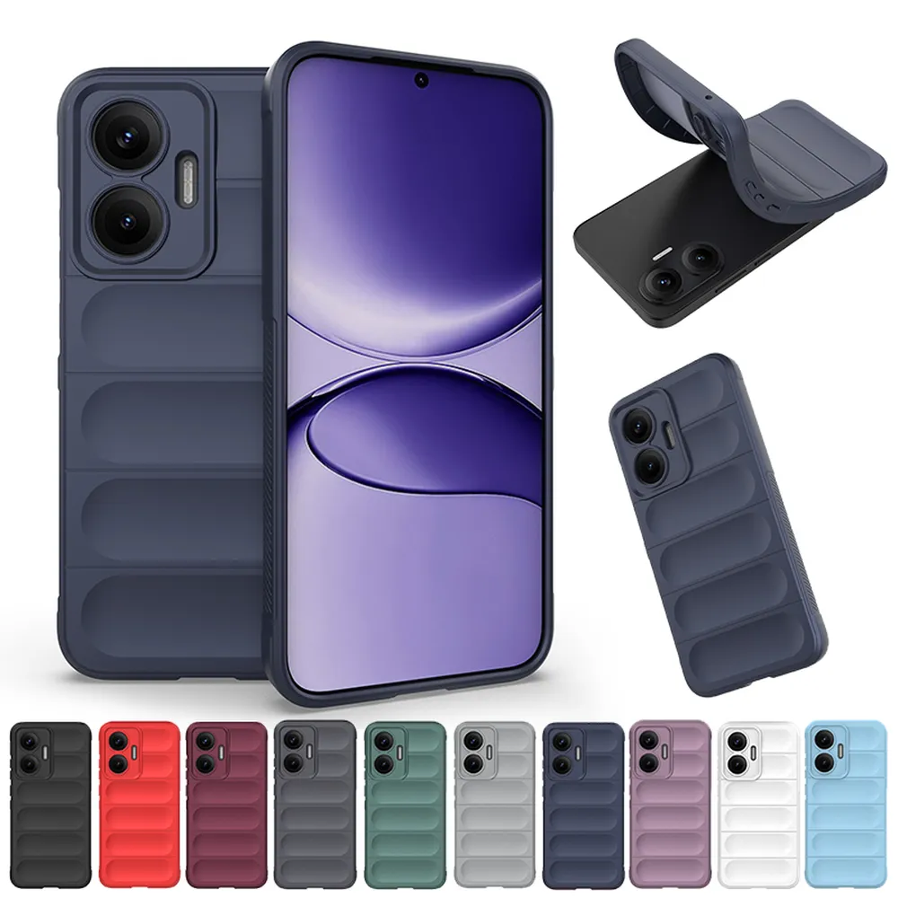 For Xiaomi Redmi Turbo 4 Pro 5G / Poco F7 5G Anti-drop Rugged Cell Phone Case Shockproof TPU Back Cover Protector