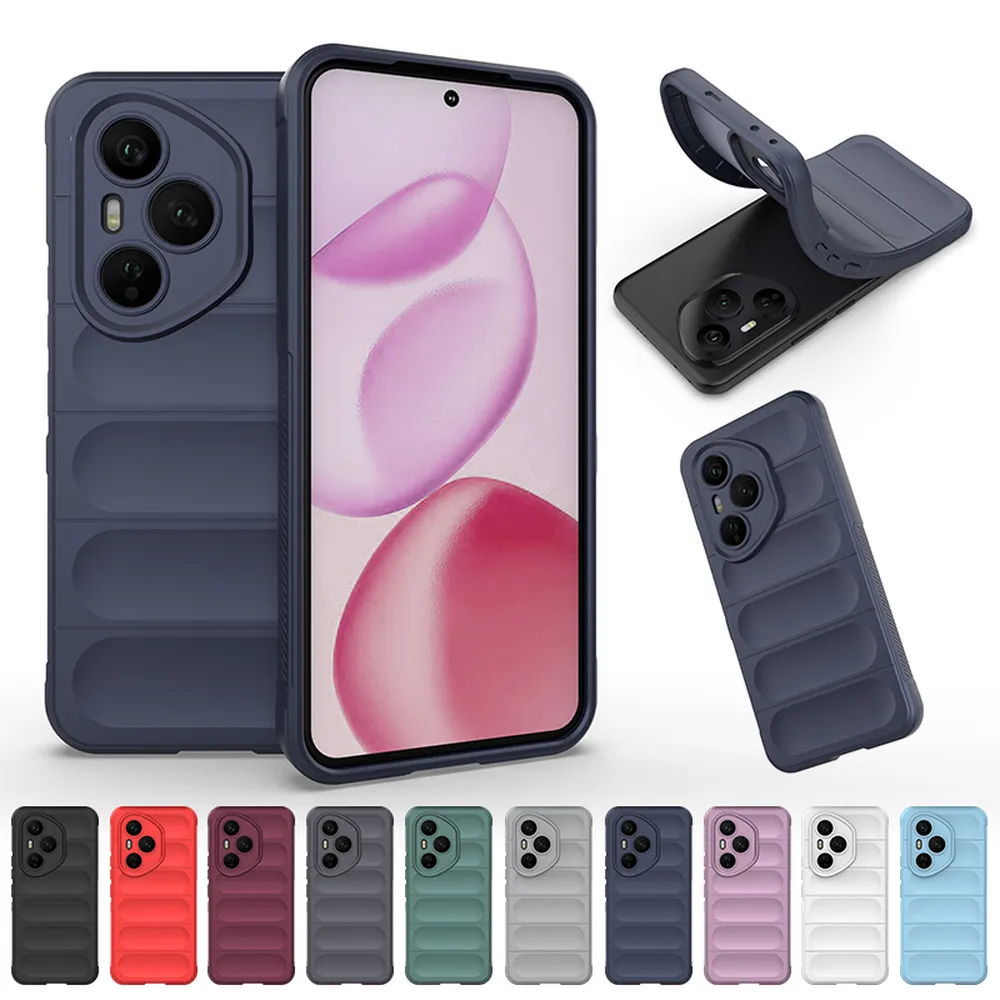 For Honor 400 Pro 5G Anti-drop Rugged Cell Phone Case Shockproof TPU Back Cover Protector