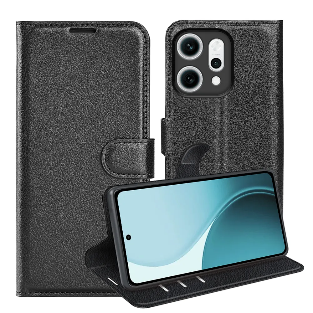 For Oppo Reno 14 5G Pattern Single Folded Edge Folio Flip Leather Wallet Phone Case