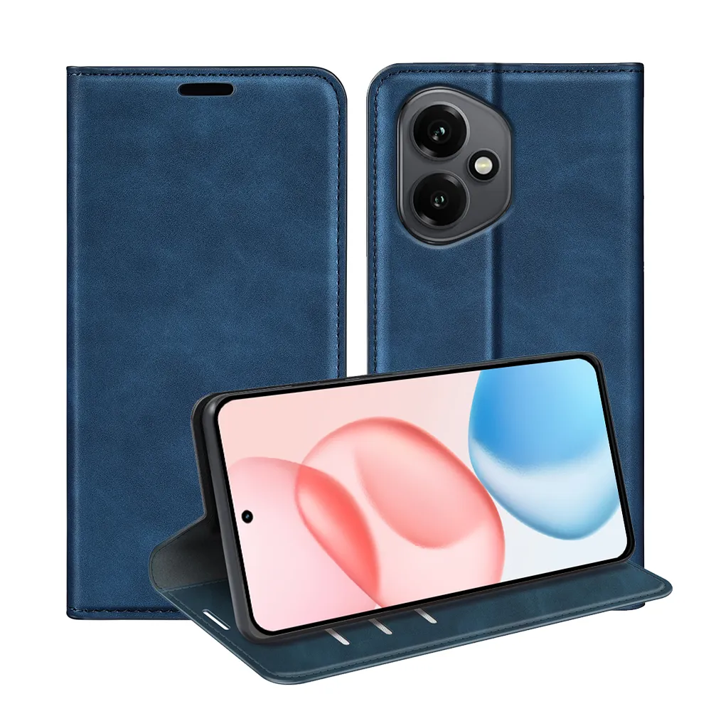 For Honor 400 Skin Feel Magnetic Attraction Flip Leather Wallet Case with Card Slot and Stand