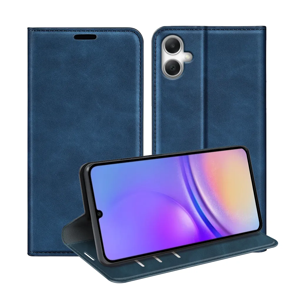 For Samsung Galaxy A07 Skin Feel Magnetic Attraction Flip Leather Wallet Case with Card Slot and Stand