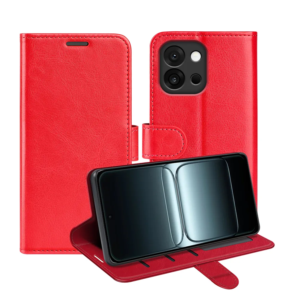 For Oneplus 13T / 13S R64 Pattern Single Folded Edge Folio Flip Leather Wallet Phone Case