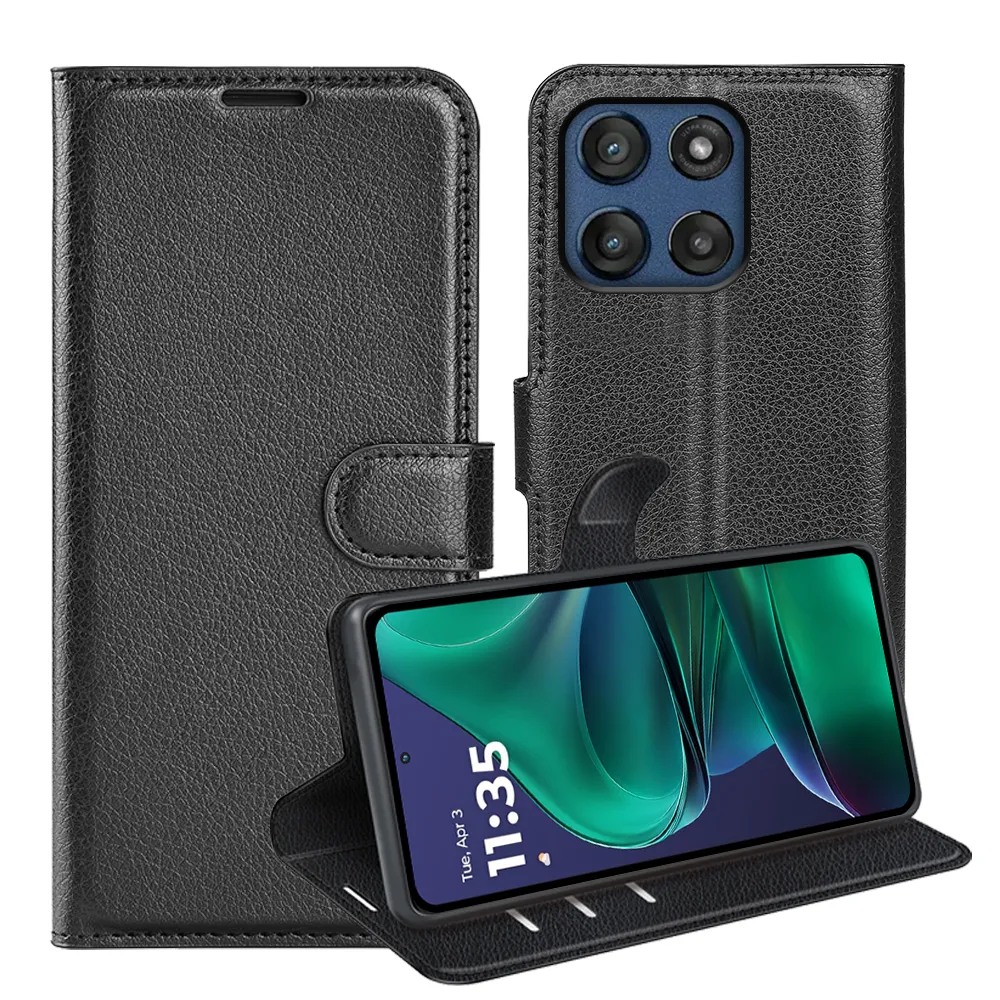 For Motorola Moto G Stylus 5G 2025 / Moto Edge 60 Stylus Pattern Single Folded Edge Folio Flip Leather Wallet Phone Case