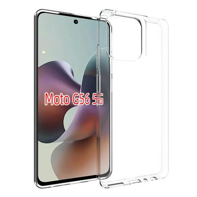 For Motorola G56 Transparent Shockproof Scratch Resistant Soft TPU Back Cover Case