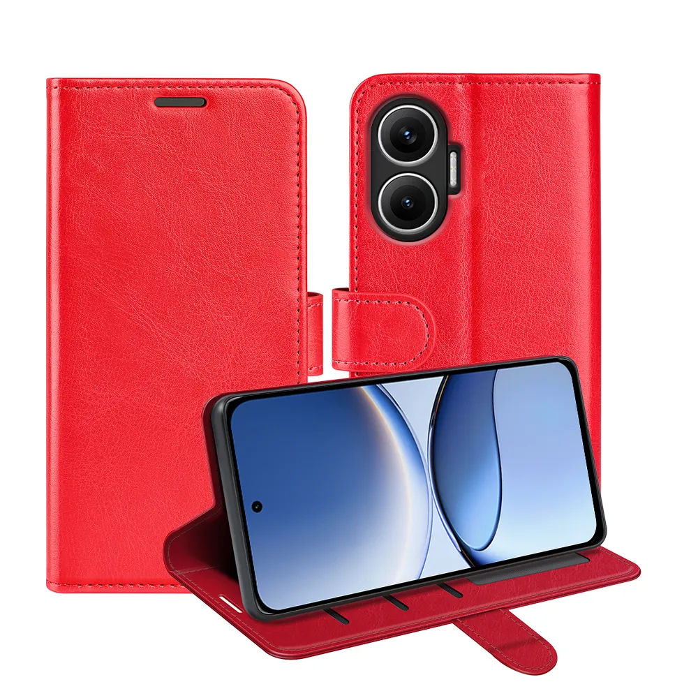 For Xiaomi Redmi Turbo 4 Pro R64 Pattern Single Folded Edge Folio Flip Leather Wallet Phone Case