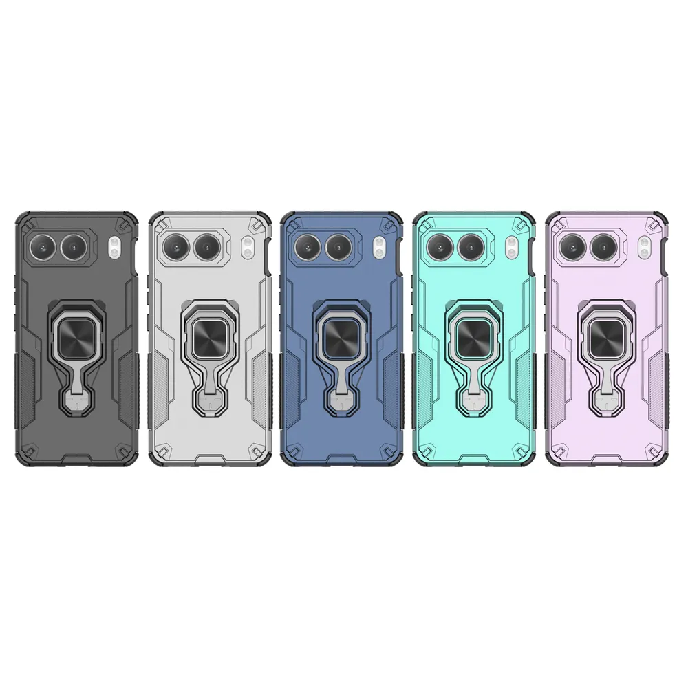 For Oneplus Nord 4 5G Case Rotatable Ring Kickstand PC + TPU Shockproof Phone Cover