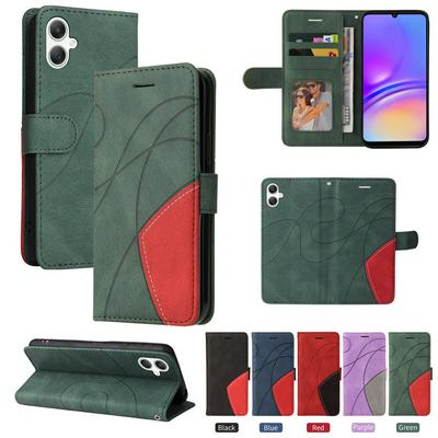 For Samsung Galaxy A07 5G / A06 4G 5G Double-color Stitching Scratch Resistant Wallet Leather Case 