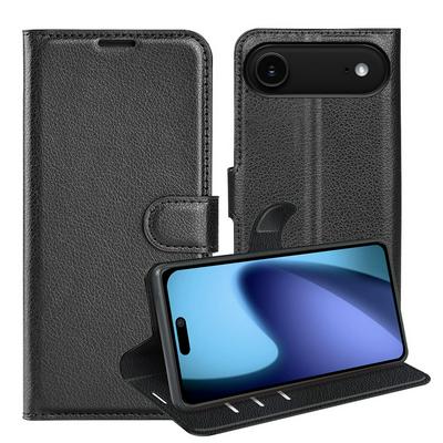 For iPhone 17 Air Pattern Single Folded Edge Folio Flip Leather Wallet Phone Case