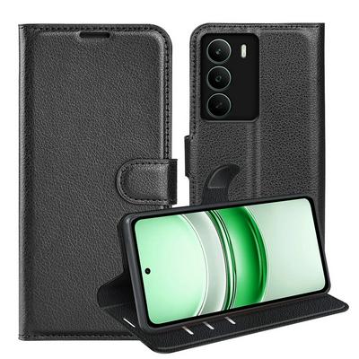 For Realme C71 Pattern Single Folded Edge Folio Flip Leather Wallet Phone Case