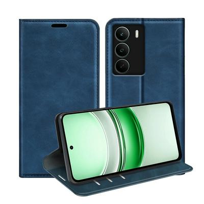 For Realme C71 Skin Feel Magnetic Attraction Flip Leather Wallet Case with Card Slot and Stand