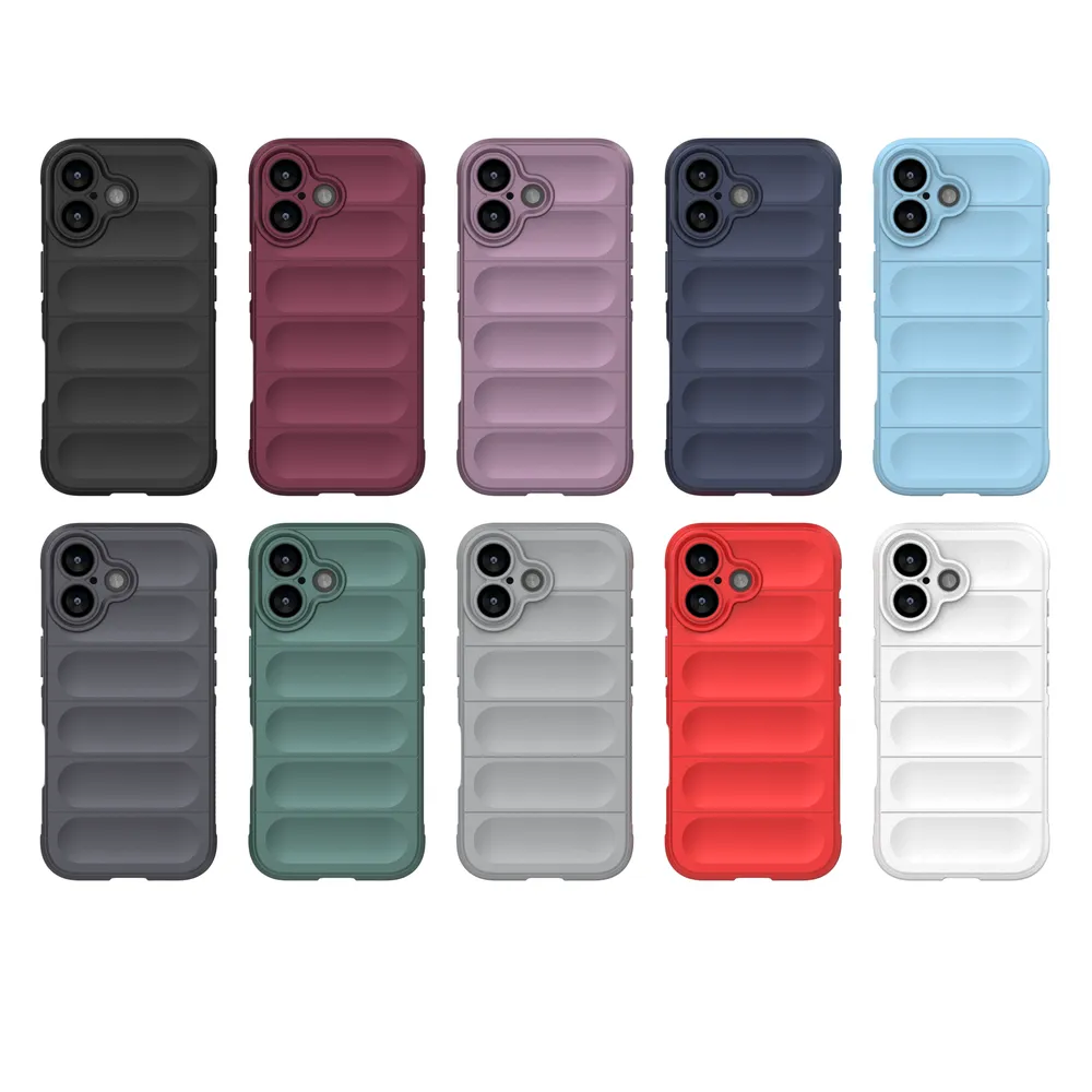 For iPhone 17  Anti-drop Rugged Cell Phone Case Shockproof TPU Back Cover Protector