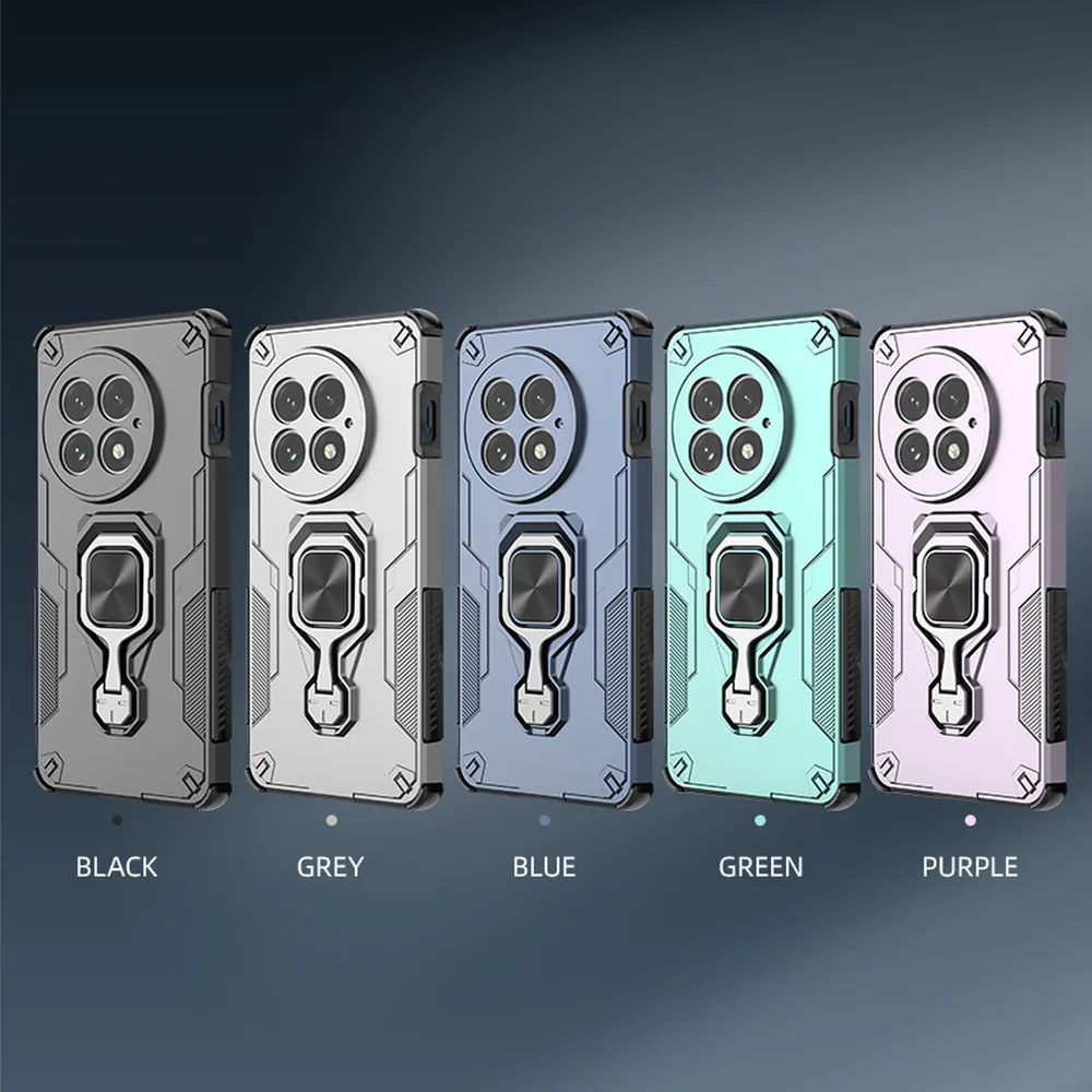For Oneplus 13 5G Case Rotatable Ring Kickstand PC + TPU Shockproof Phone Cover